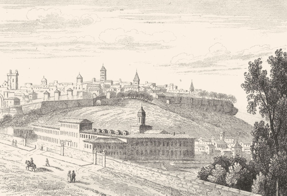 CHARENTE. College de la Marine, à Angoulême 1835 old antique print picture